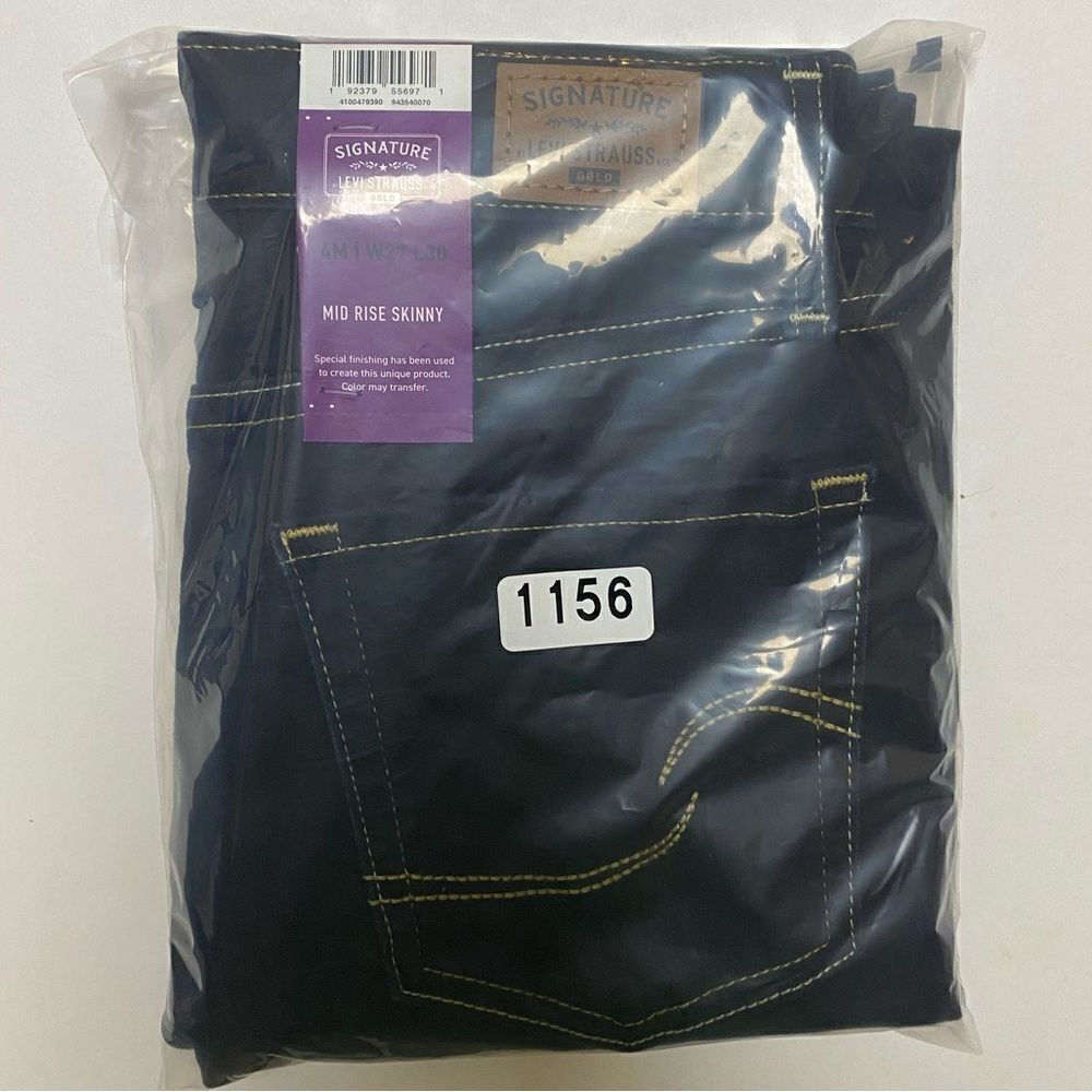 Levi Strauss Gold Signature Women’s Simply Stretch Mid Rise Skinny Jeans Sz 4 - Picture 15 of 16